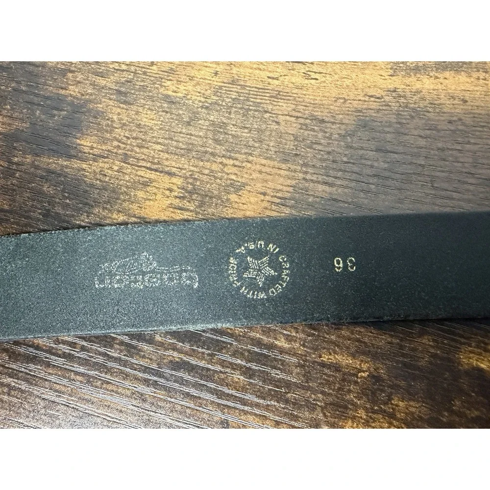Boston Leather Off-Duty Belt 1.5 inch Wide Black  Size 36 USA Made Men's Belt